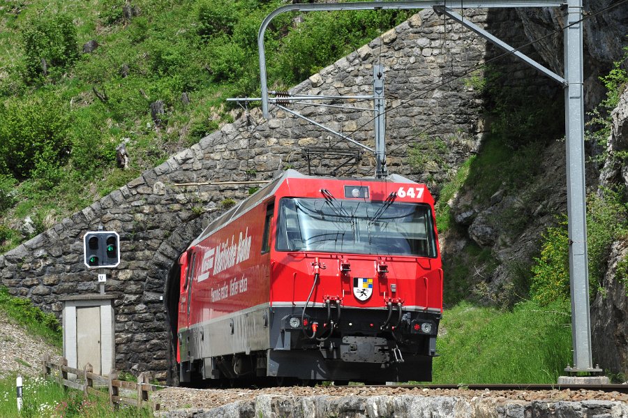 RhB Glacier Express, Allegra Triebwagen und andere (22)